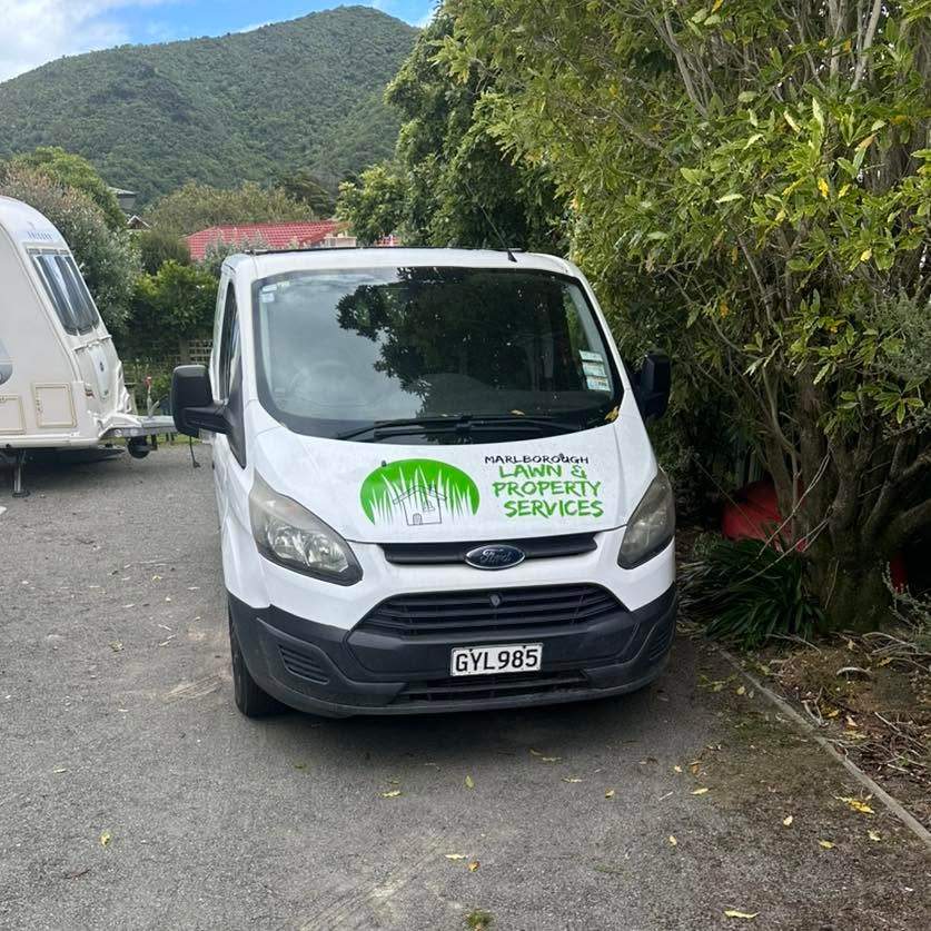 Van parked in a driveway